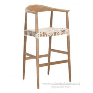Kursi Bar Kayu Anyaman SF-KB-013