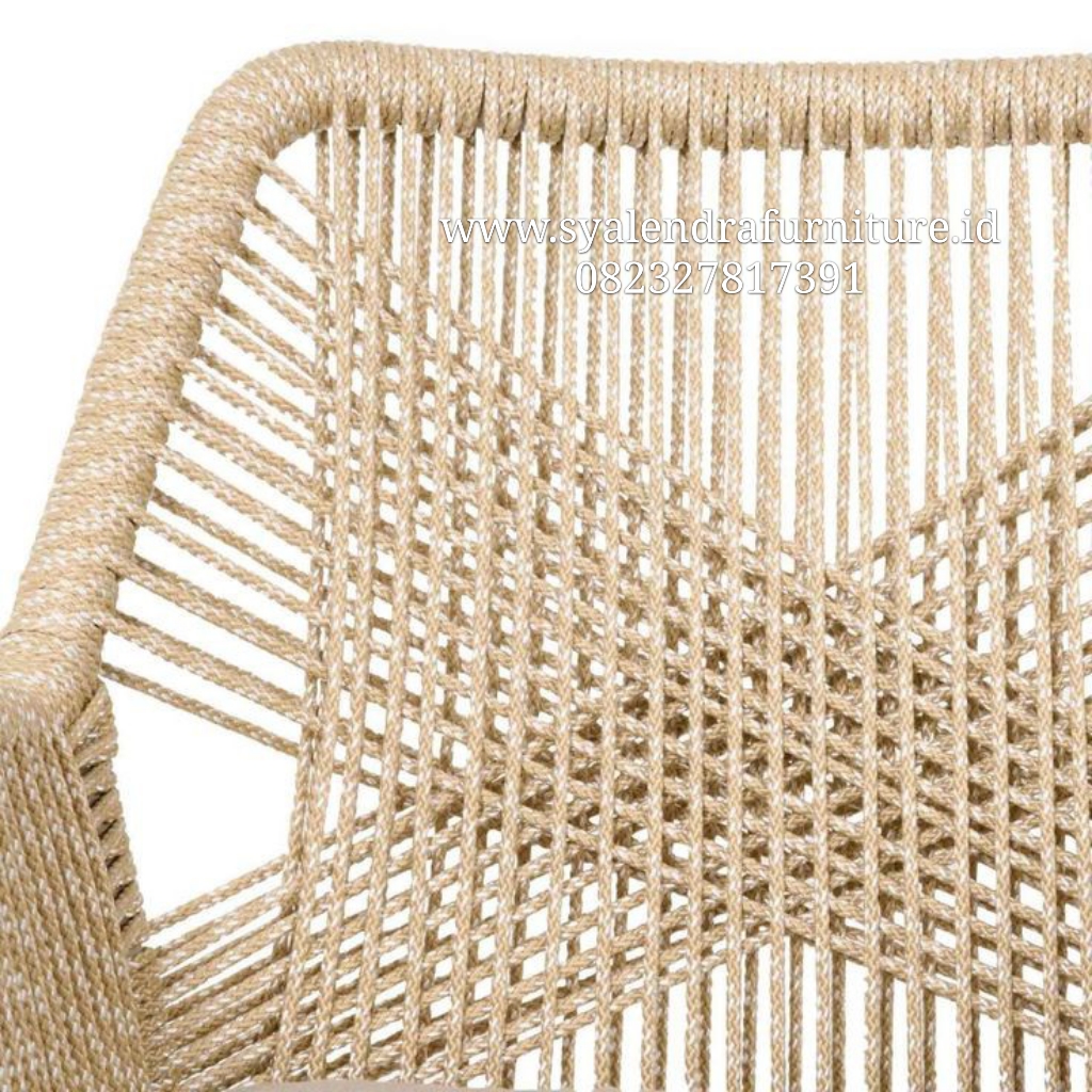 Kursi Cafe Anyaman Rotan Tali Terbaru