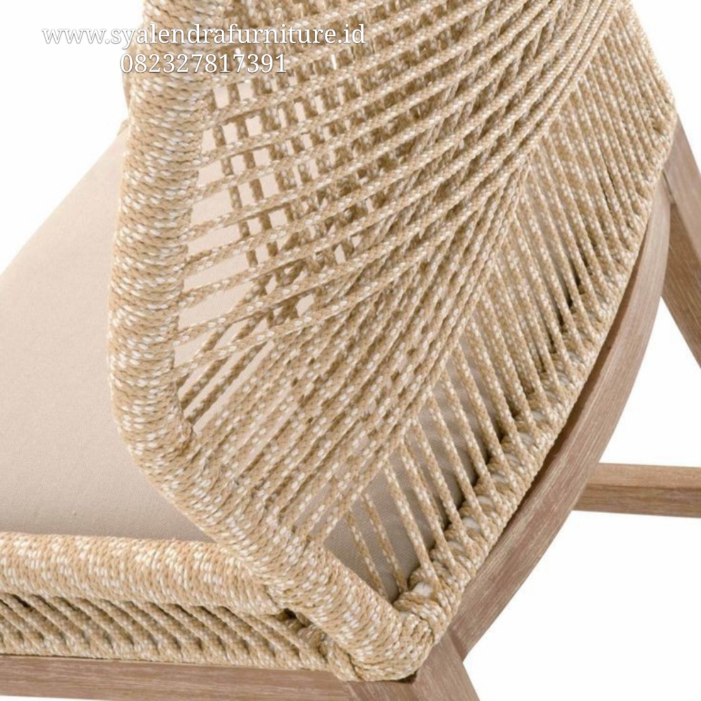 Kursi Cafe Anyaman Rotan Tali Terbaru
