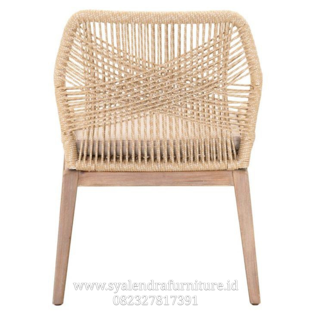 Kursi Cafe Anyaman Rotan Tali Terbaru