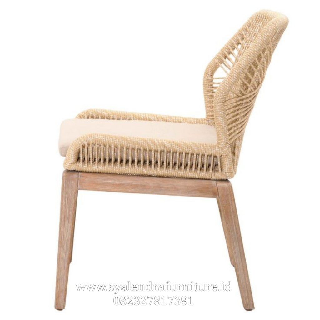 Kursi Cafe Anyaman Rotan Tali Terbaru