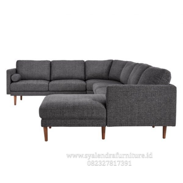 Sofa Minimalis Santai Leter U Jati Solid