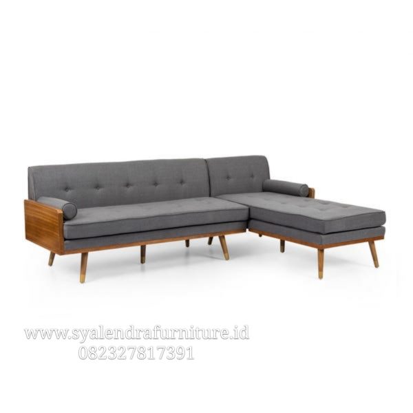 Sofa Sudut Scandinavia Jati Solid
