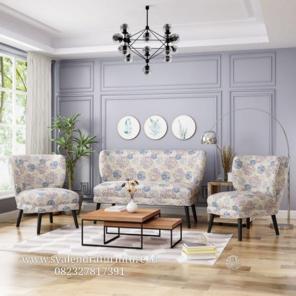 Kursi Sofa Tamu Minimalis Lengkung Modern