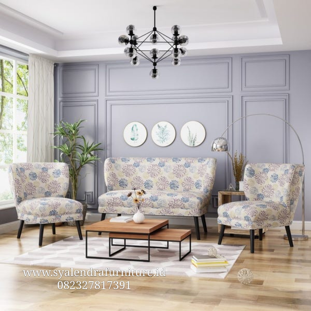 Kursi Sofa Tamu Minimalis Lengkung Modern