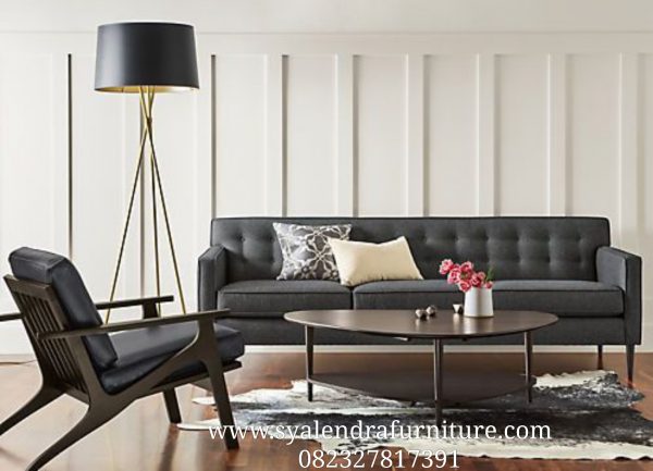 Kursi Sofa Tamu Panjang Jati Solid