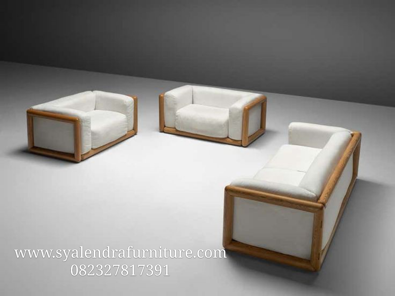Set Kursi Tamu Sofa Minimalis Jati Solid