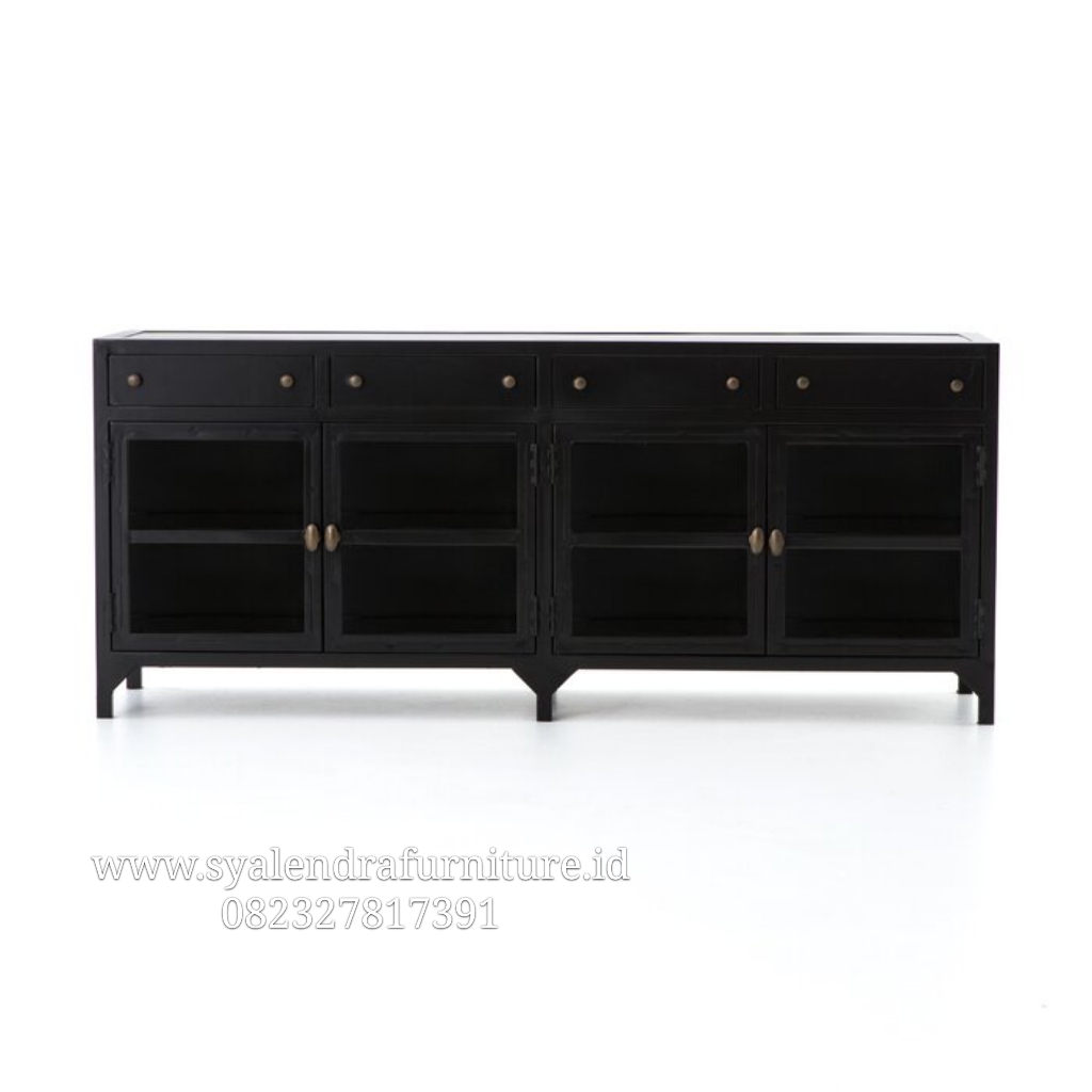 Bufet Minimalis Ruang Tamu Jati Solid