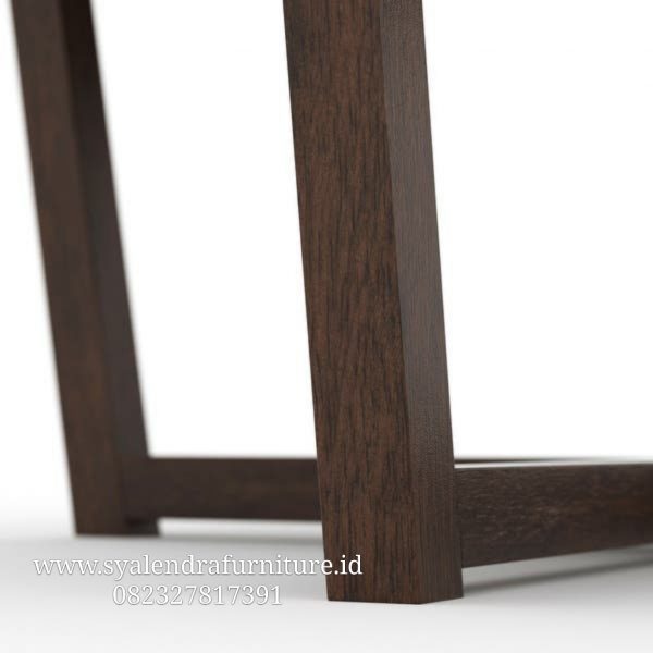 Coffe Table Bundar Jati Solid