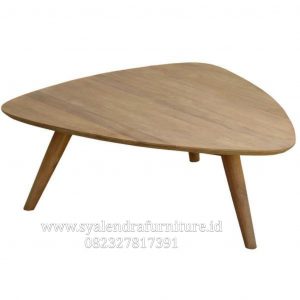 Meja Kopi Model Retro Jati Solid