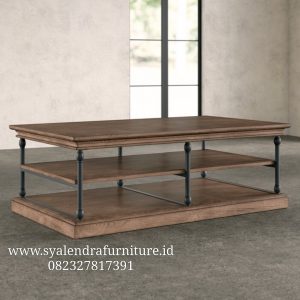 Meja Tamu Model Klasik Industrial