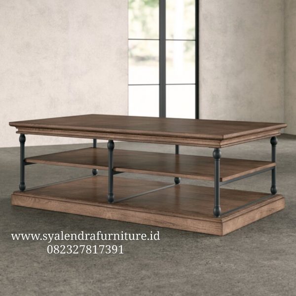 Meja Tamu Model Klasik Industrial