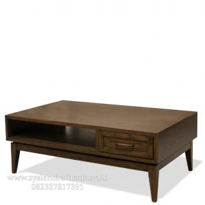 Meja Coffe Table Model Retro Jati Solid