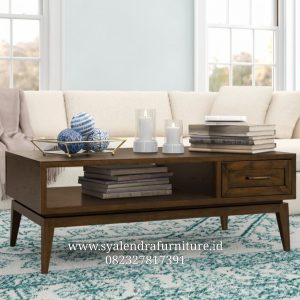 Meja Coffe Table Model Retro Jati Solid