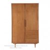 Lemari Pakaian Model Retro 2 Pintu Jati