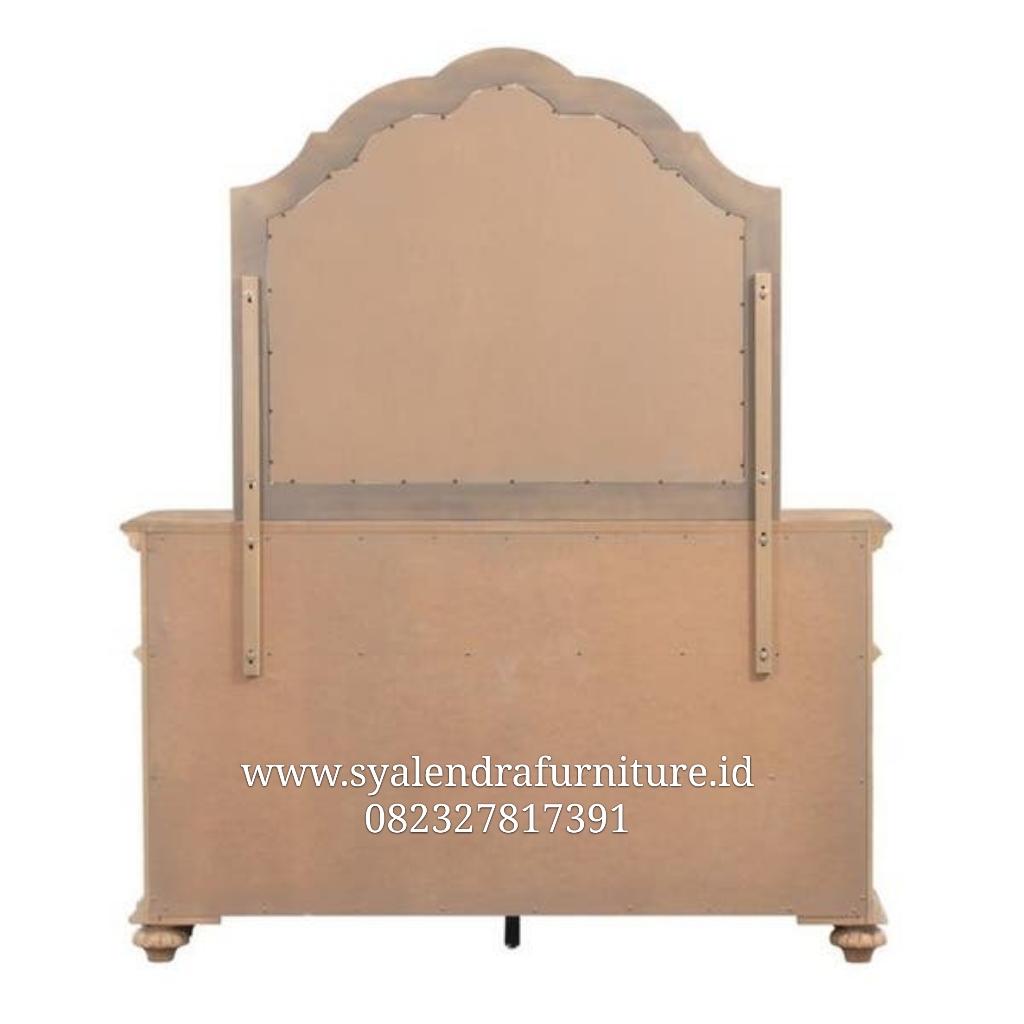 Meja Rias Model Klasik Jati Solid
