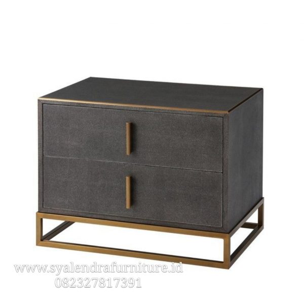 Nakas Minimalis Kaki Besi Gold