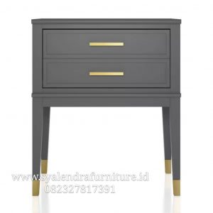 Nakas Minimalis Grey Kayu Solid