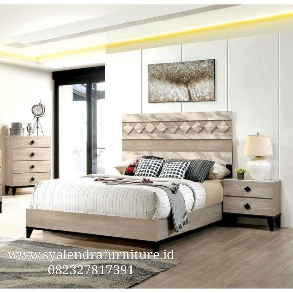Set Kamar Tidur Kombinasi Marmer