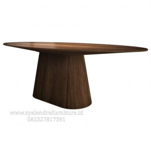 Meja Makan Model Oval