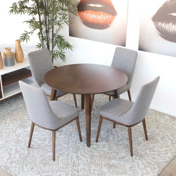 Meja Makan Lima Potong Modern