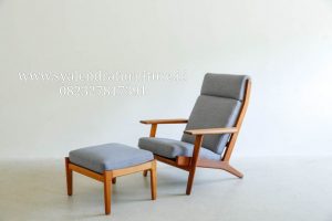 Sofa Malas Kayu Jati Solid Natural
